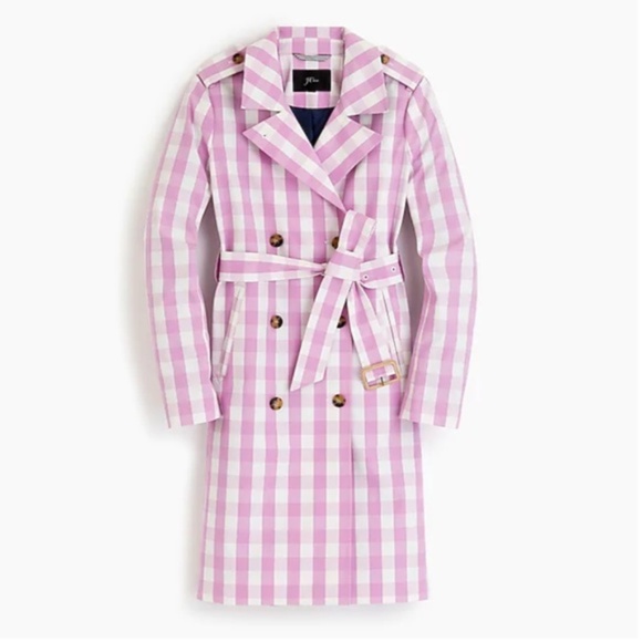 J. Crew Jackets & Blazers - J.Crew 2011 Icon Oversize Gingham Trench Coat